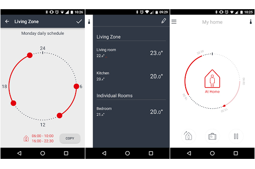 Intelligenter Thermostat für elektrische Fußbodenheizung