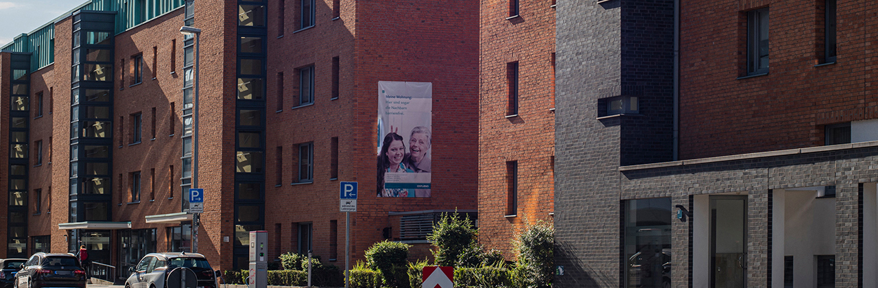 Aufnahme der Wohngebäuden der Wohnbaugenossenschaft Ostland in Hannover