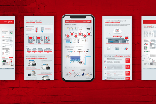 Hadys mit Infografiken auf dem Bildschirm