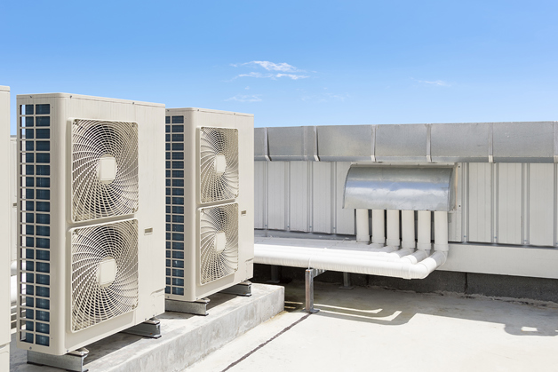 Luftstyringsenhet, AHU, takenhet, takenhet, ventilasjonsenhet, klimaanlegg, vifte