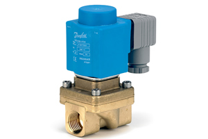 EV250B válvula solenoide Danfoss accionada por apertura asistida y de 2/2 vías