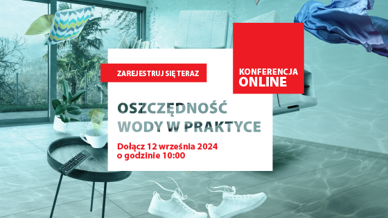 zalany pokój, webinar oszczędność wody w praktyce