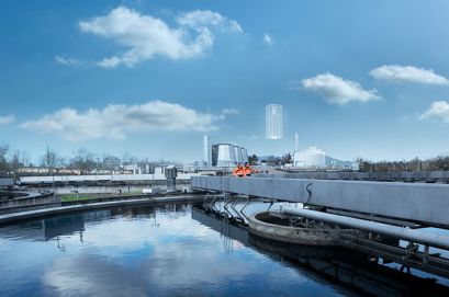 Marselisborg Wastewater Treatment Plant in Aarhus, Denmark