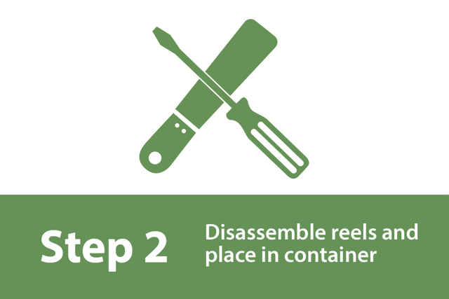 Reel return step 2