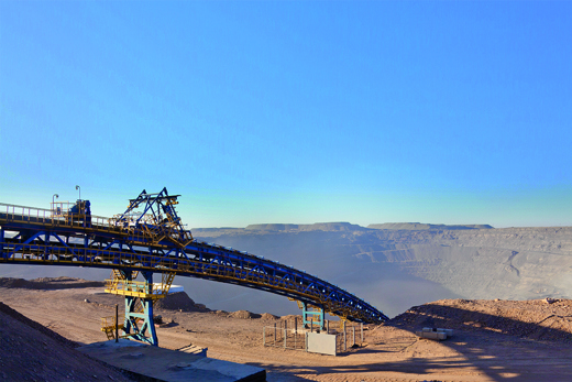 Convertidores para cintas transportadoras de minería