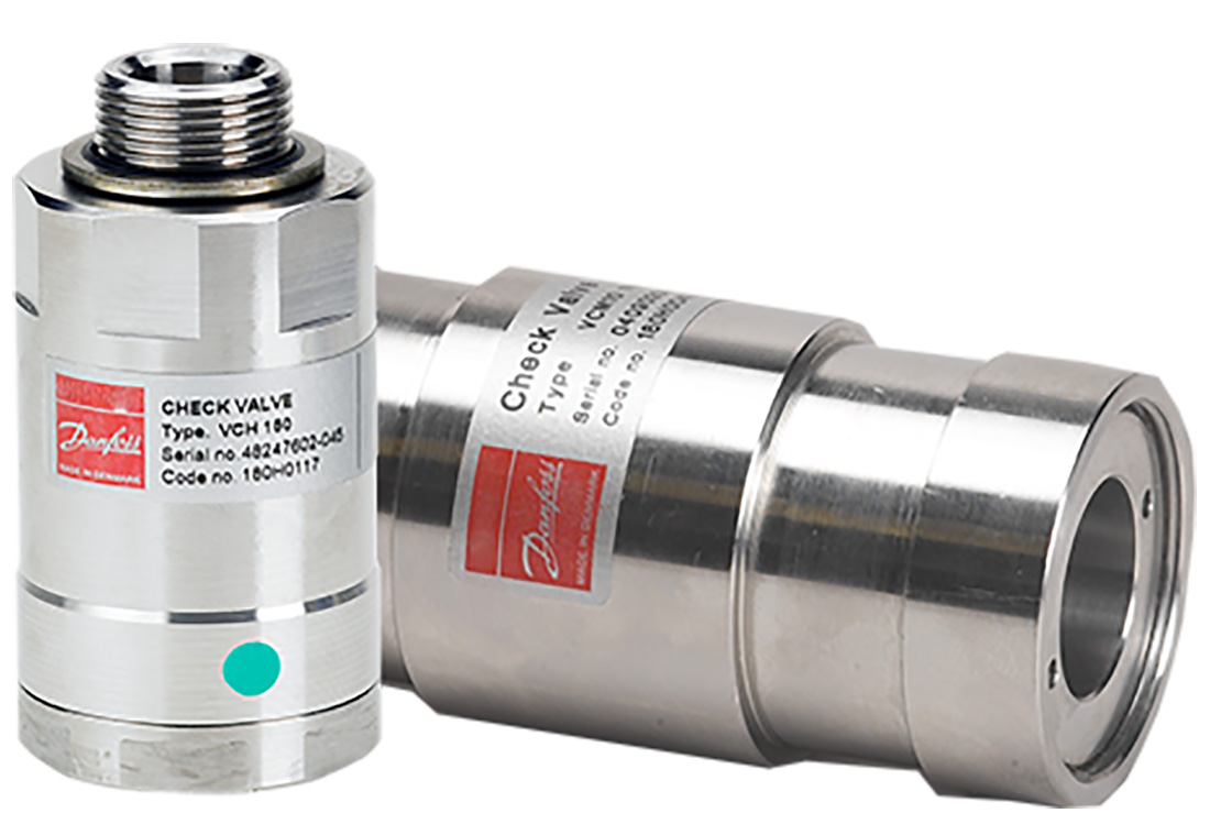 Válvulas de retención VCM y VCH de Danfoss para aplicaciones de alta presión