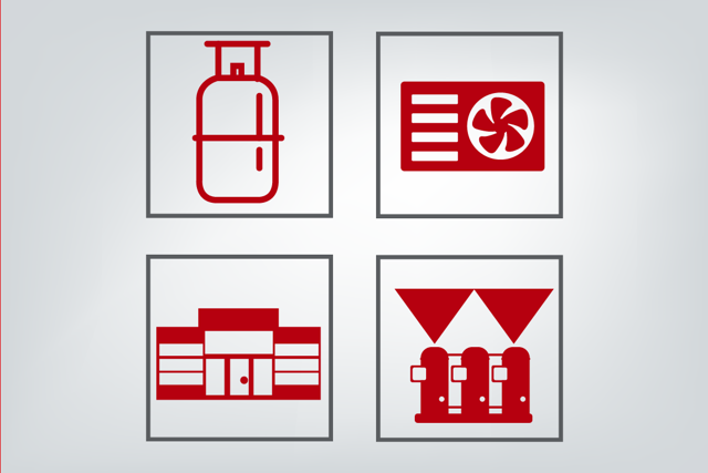 Danfoss resources on main applications and refrigerant types