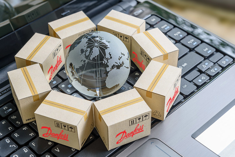 Parcel on laptop