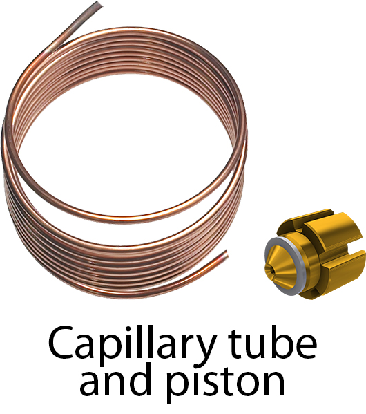 capillary tube and piston with description
