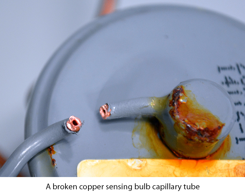 broken capillary tube