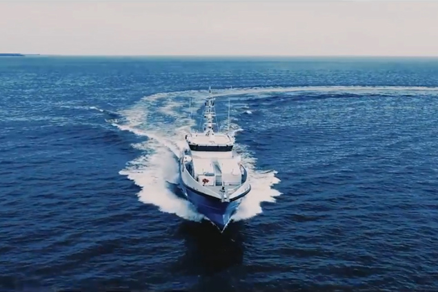 Barco-patrulha híbrido – Raju