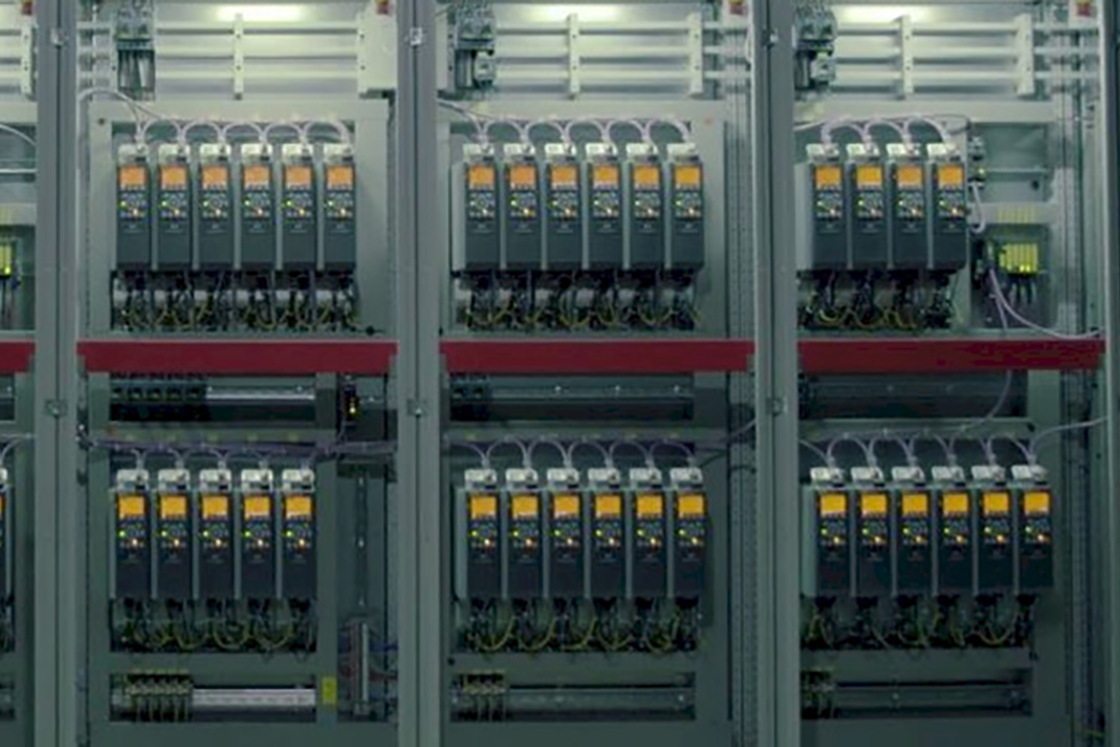 Row of drives