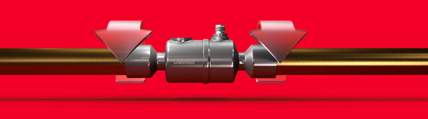 Image representation of the bi-metal solution for quick and easy brazing of the ETS colibri by Danfoss