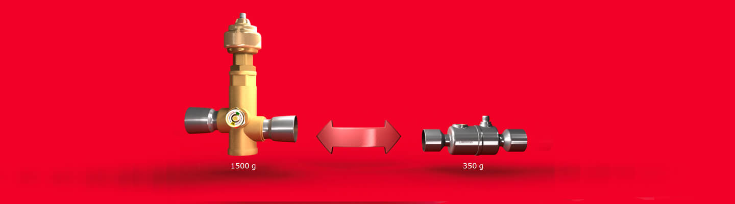 Image representation of the built in flexibility of the ETS colibri valve by Danfoss