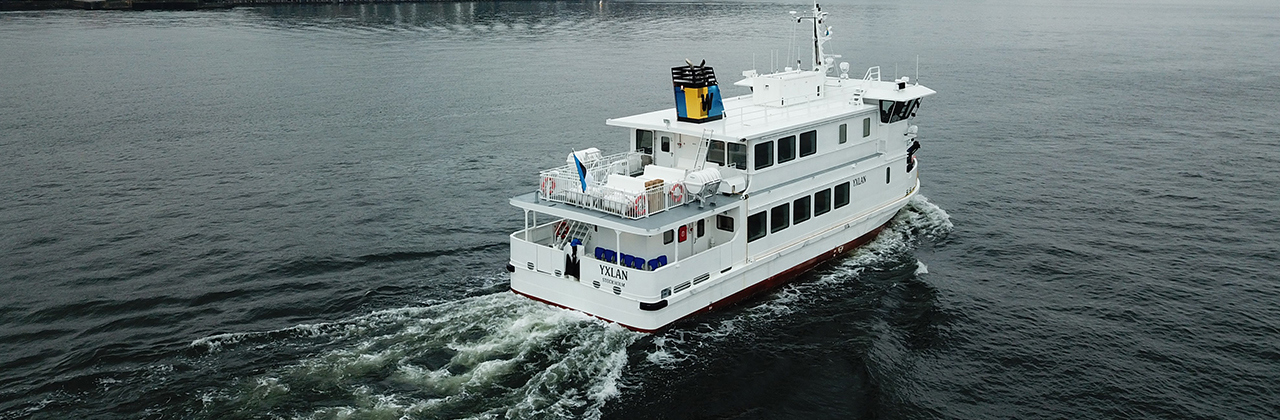 Stockholms första isklassade passagerarfärja med hybriddrift