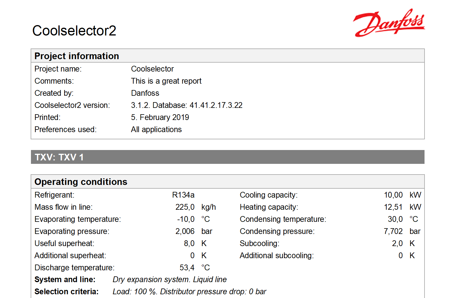 Danfoss Pt Chart