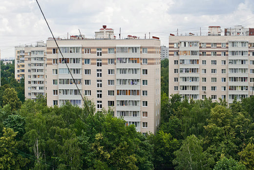 типовые дома на улице Обручева, Москва
