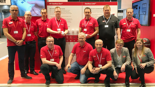 Hele Danfoss holdet står klar til at tage imod dig på årets store VVs messe