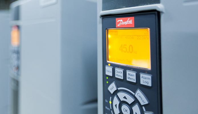 Powering electrical motors with intelligent variable speed drives