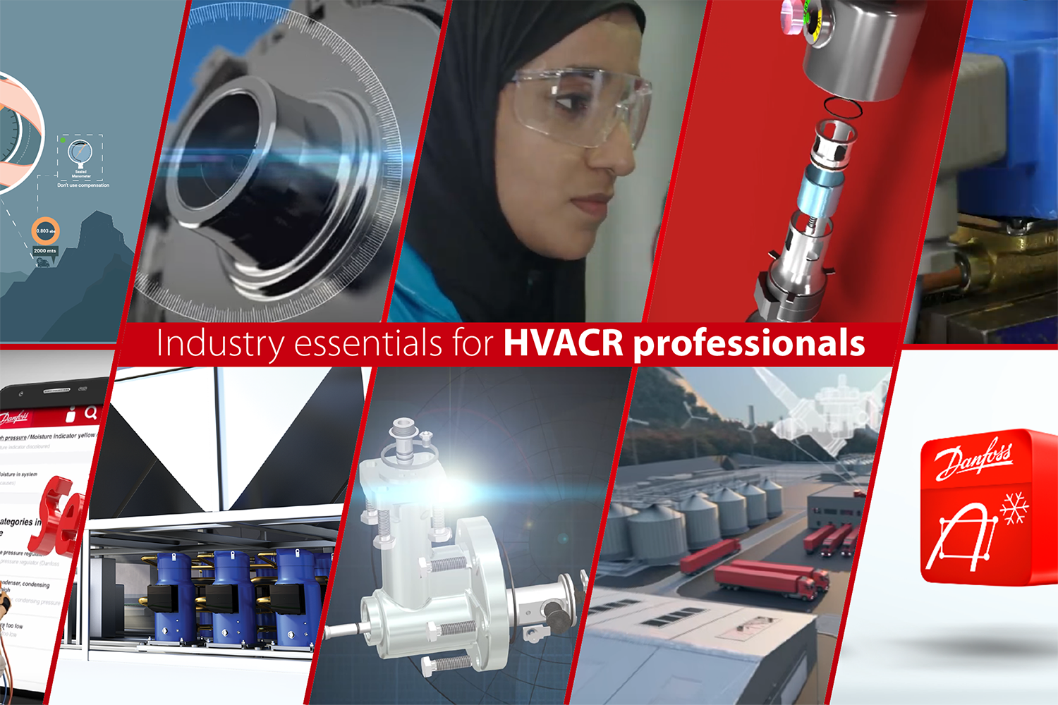 kolaż urywek z filmów z zakresu HVACR, Industry essentials