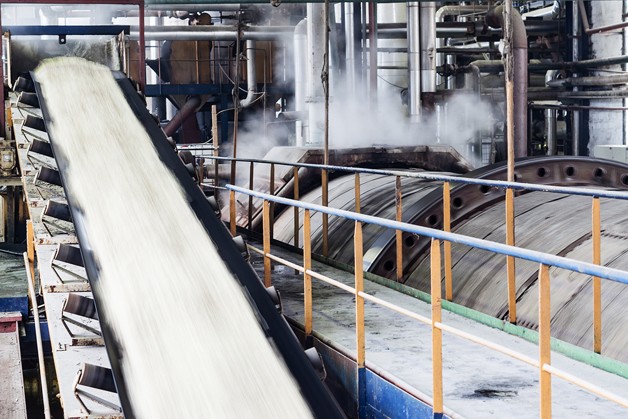 Centrifuge in a sugar refining plant