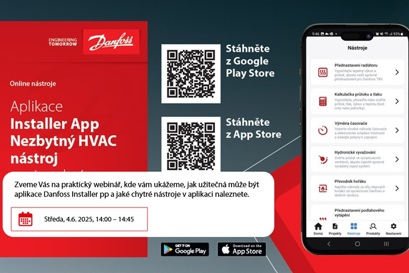 Danfoss Installer app –  šikovný nástroj pre odborníkov z odboru vykurovania