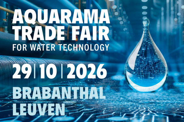 Danfoss Drives op stand 75 tijdens Aquarama, 29 oktober 2026, Brabanthal Leuven