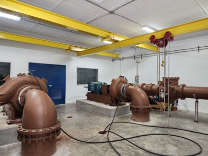 Equipment room with Danfoss Drives in Myrtle Beach, South Carolina