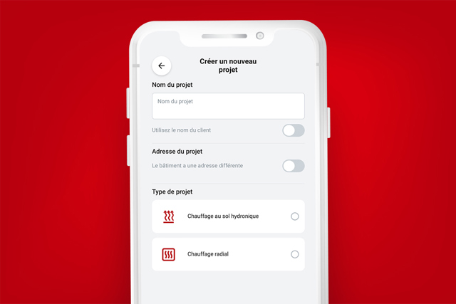 Appli Danfoss Installer : Mes projets
