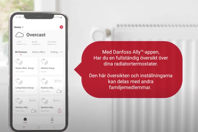 Danfoss Ally™-appen - Hur du lägger till en familjemedlem