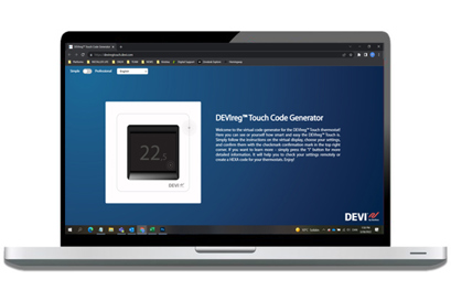 DEVIreg™ Touchin koodigeneraattori