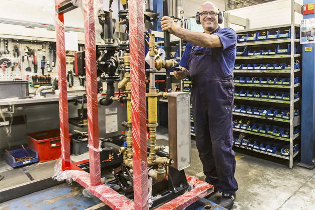 Productie stadsverwarming stations op maat