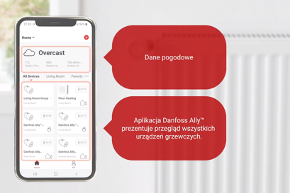 Aplikacja Danfoss Ally™ - Jak ustawić i skopiować harmonogram tygodniowy