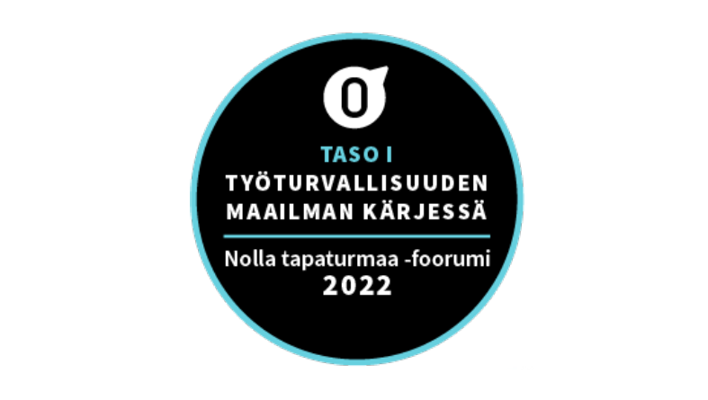Nolla tapaturmaa -foorumi myöntää vuosittain työturvallisuuden tasoluokitukset jäsentyöpaikoilleen.