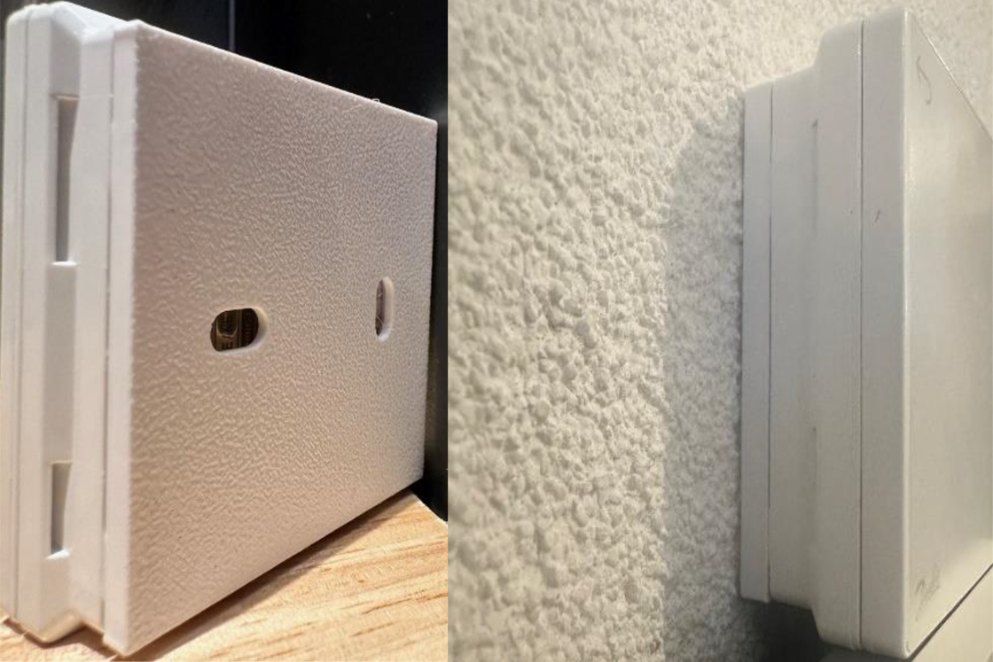 Voetplaat voor montage Icon2 draadloze thermostaten op gladde oppervlakken