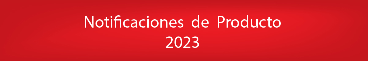 Notificaciones de producto