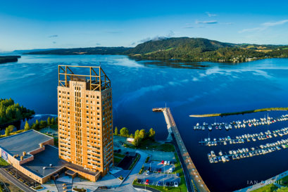 Elvärme i världens högsta träbyggnad i Norge.