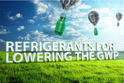 Refrigerants for lowering the GWP