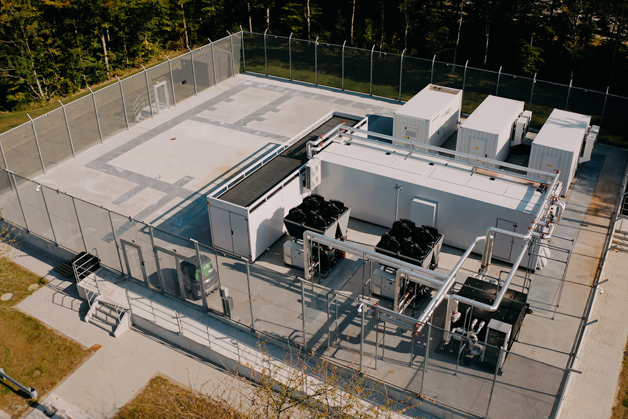 Data center at the Danfoss headquarters