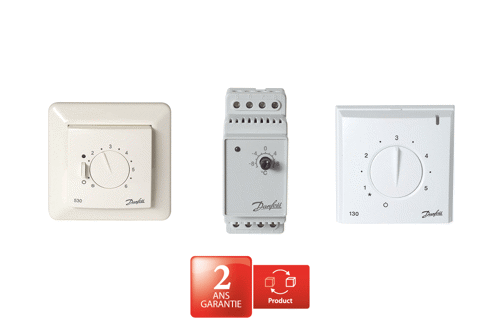 Thermostat analogique Danfoss garantie