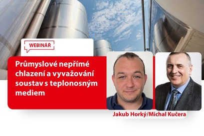 Průmyslové nepřímé chlazení a vyvažování soustav s teplonosným mediem
