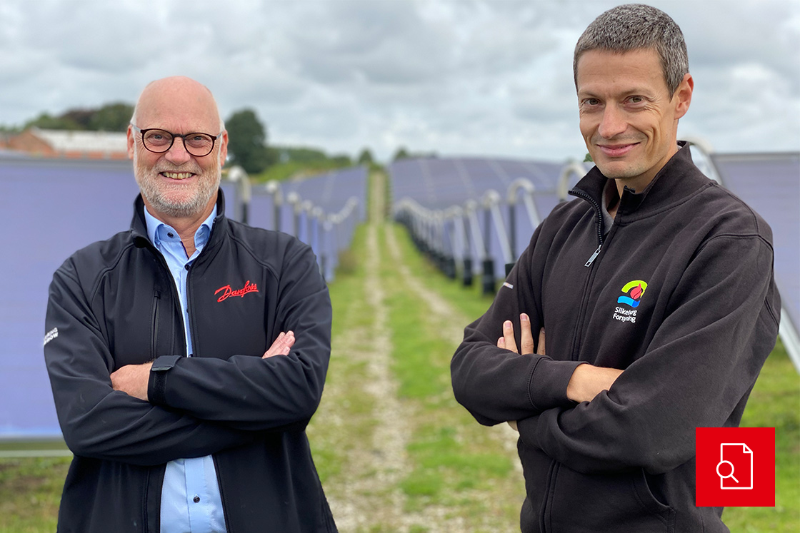 World’s largest solar heating plant in Silkeborg, Denmark
