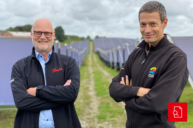 World’s largest solar heating plant in Silkeborg, Denmark