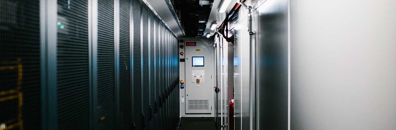 data center technology hallway