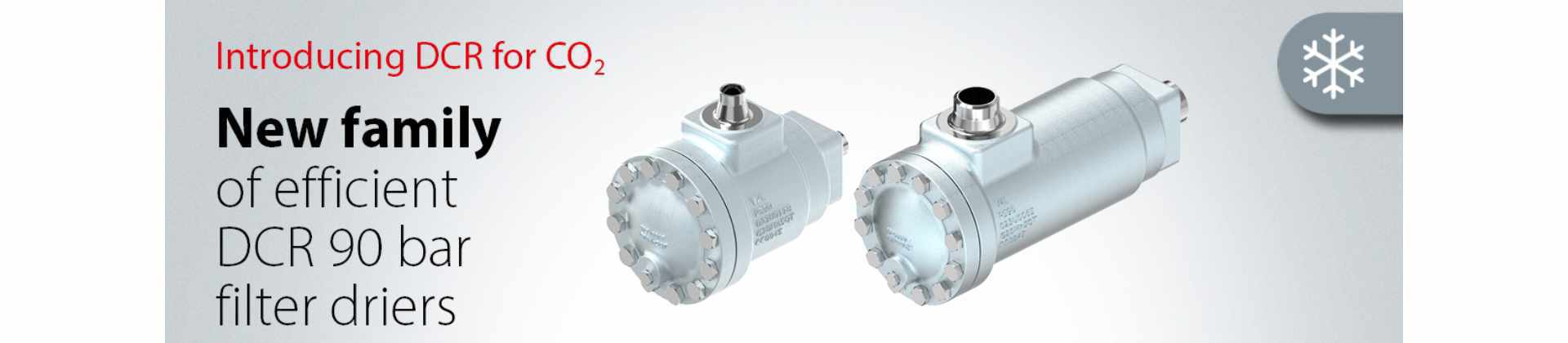 DCR filter driers for CO2