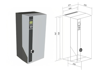 Esempio di file BIM: VLT® HVAC Drive FC 102, frame C2, grado di protezione IP55