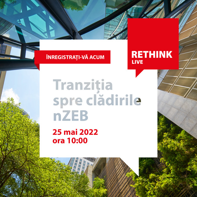 Tranziția spre clădirile nZEB - 25 mai, de la ora 10:00