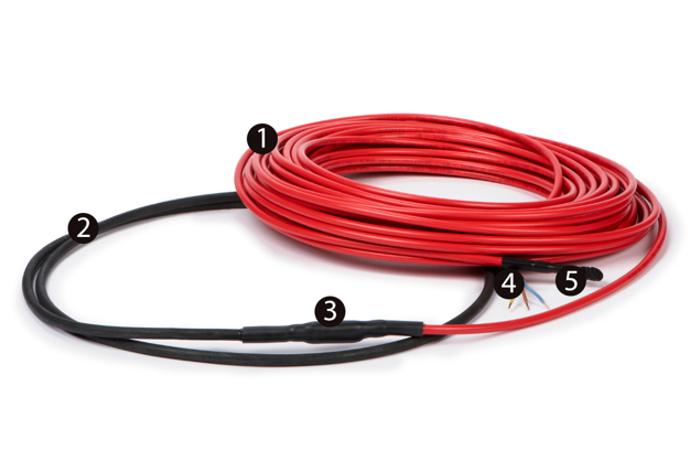 Elemente der elektrischen Heizleitung