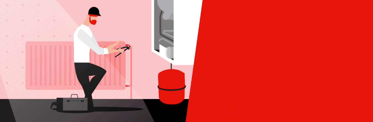 Radiator met daaraan de Dynamic Valve