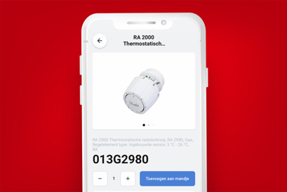Installer App Zoek producten